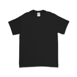 Gildan HeavyCotton Black T-Shirt Cover